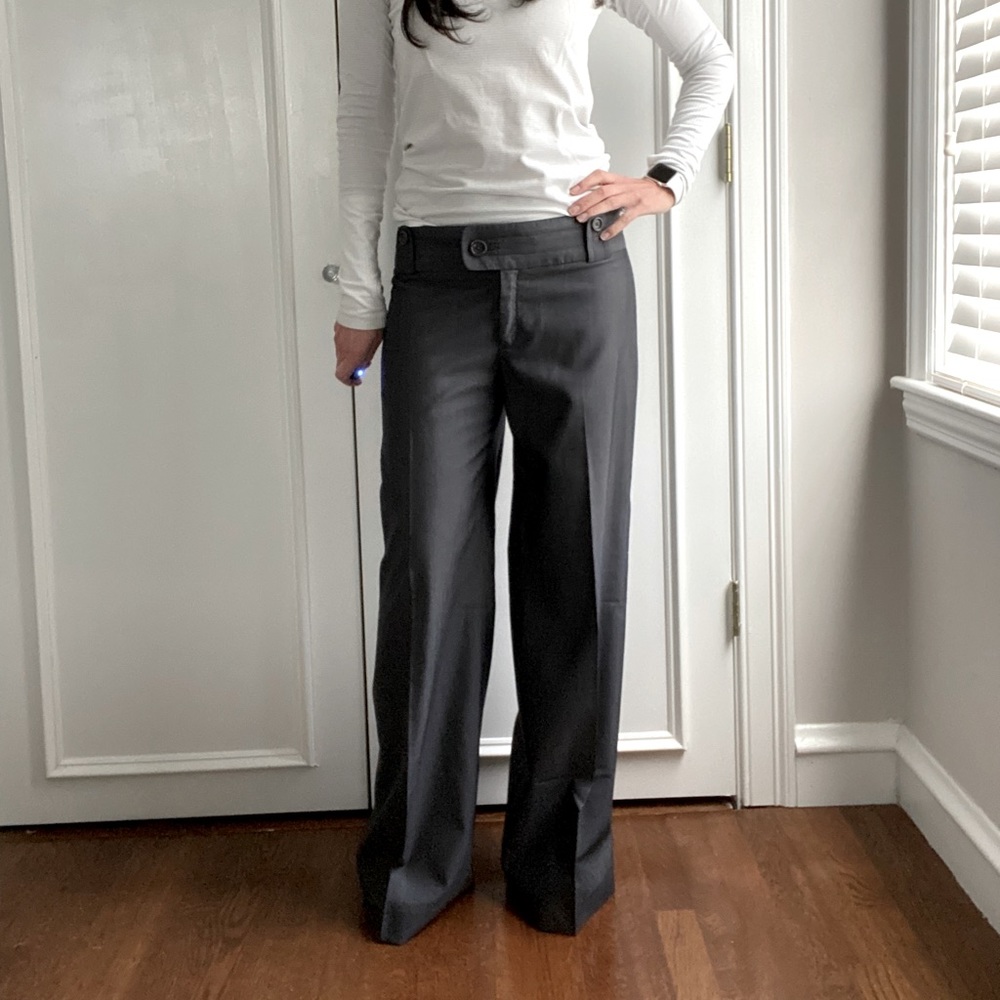 Banana Republic wide leg gray pants